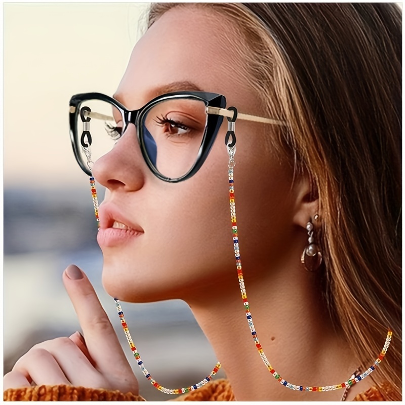 Boho Beaded Glasses Lanyard St - Mask Lanyard Adjustable บทวิจารณ์และราคา