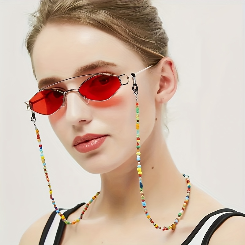 Boho Beaded Glasses Lanyard St - Mask Lanyard Adjustable บทวิจารณ์และราคา
