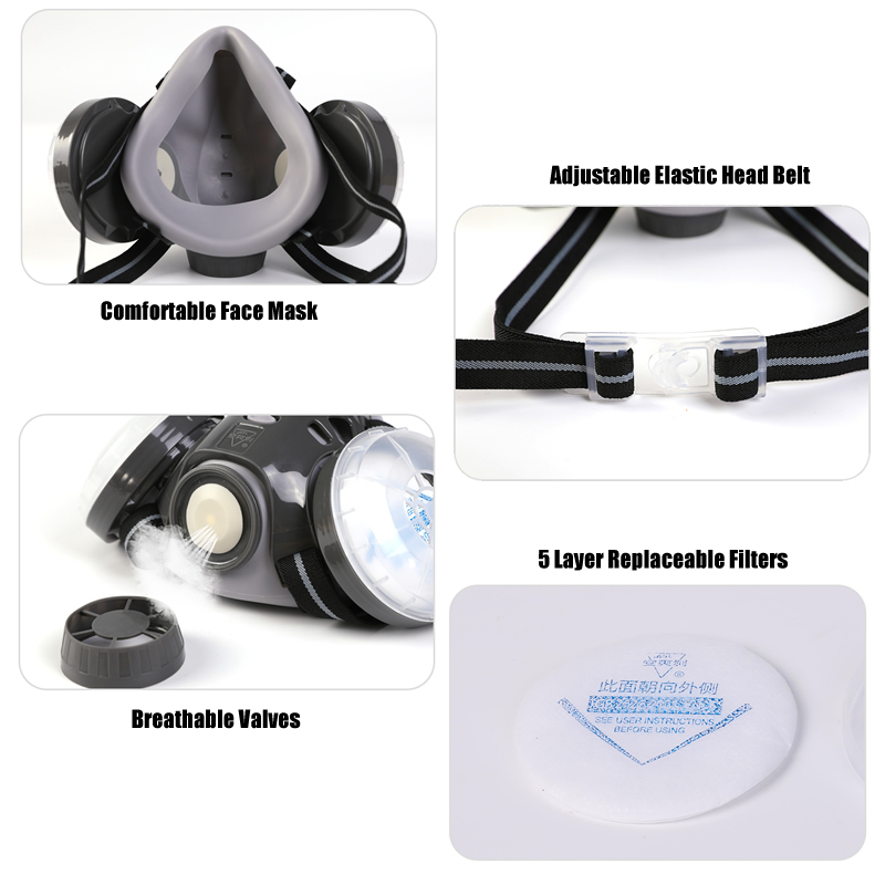 New Anti Dust Mask Full Face R - Dust Mask Construction บทวิจารณ์และราคา