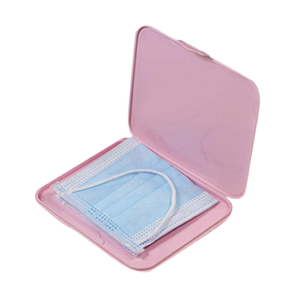 Pink Mask Cover Green Box Mask - Face Mask Storage Box บทวิจารณ์และราคา