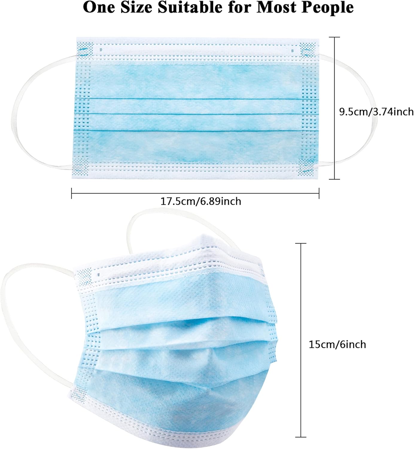 100pcs blue disposable protect - Disposable Mask Blue บทวิจารณ์และราคา