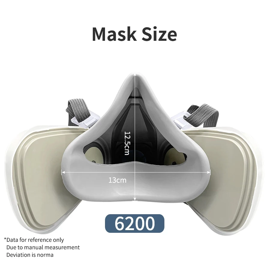 6200 Dust Mask Half Face With  - Dust Mask Construction บทวิจารณ์และราคา