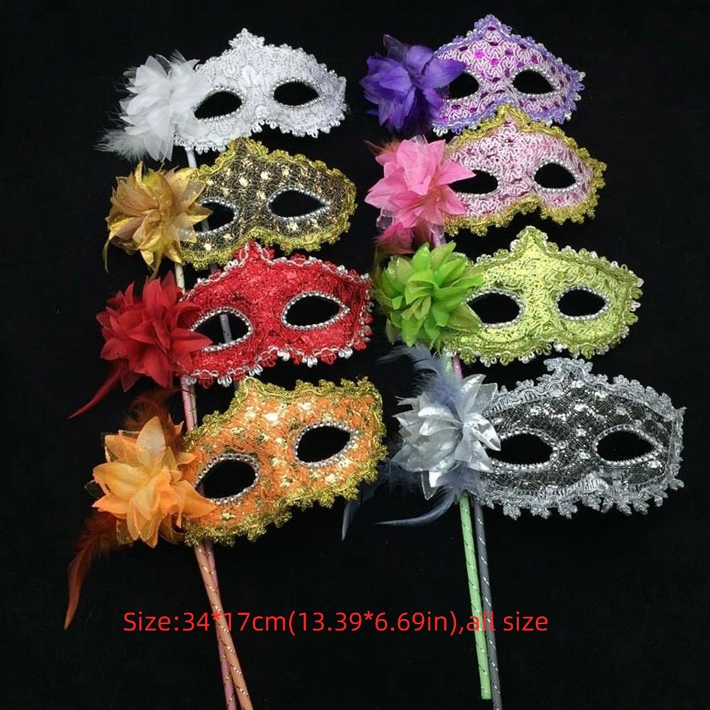 Venetian Party Handheld Masque - Respirator Half Face บทวิจารณ์และราคา