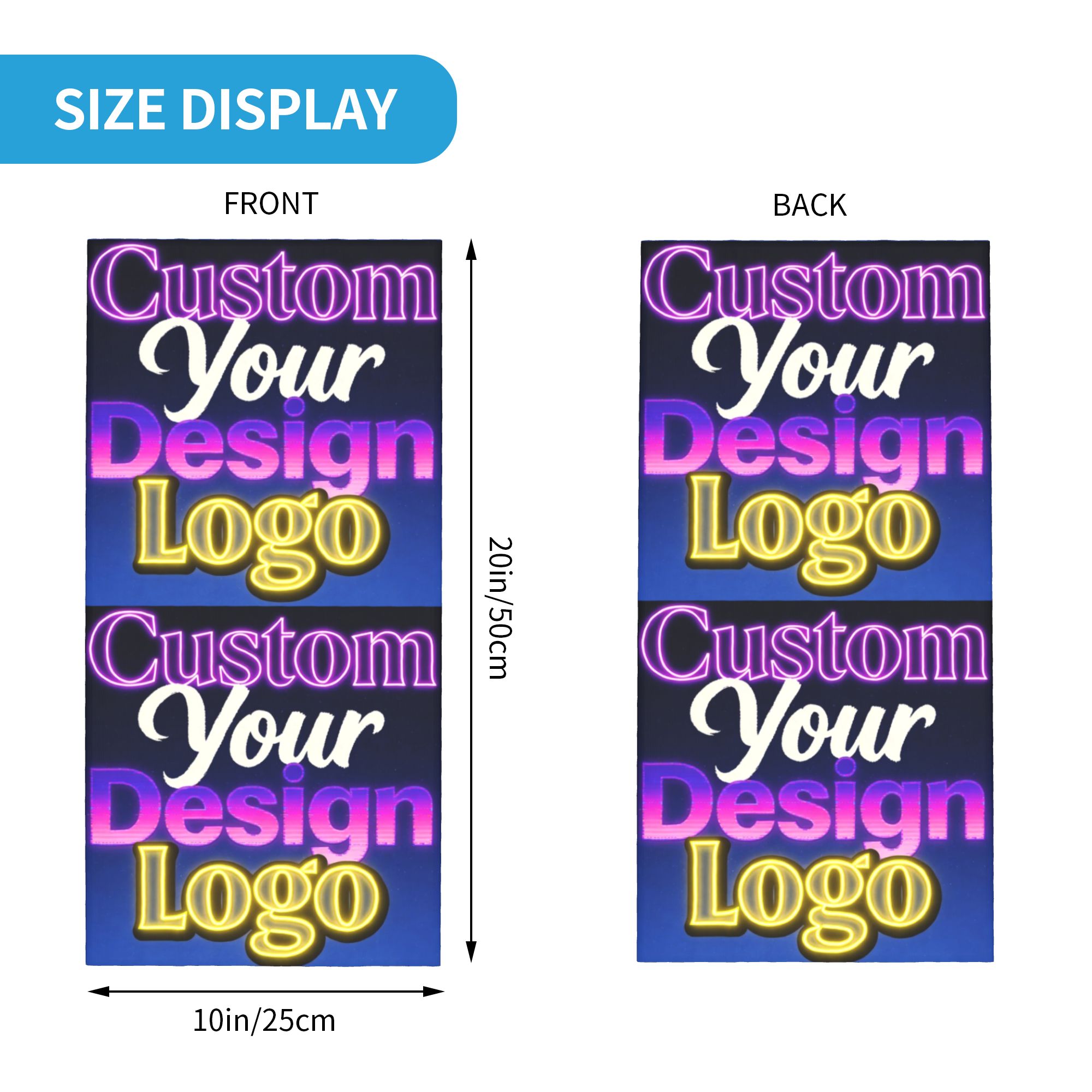 Custom Custom Your Design Logo - Neck Gaiter Face Cover บทวิจารณ์และราคา