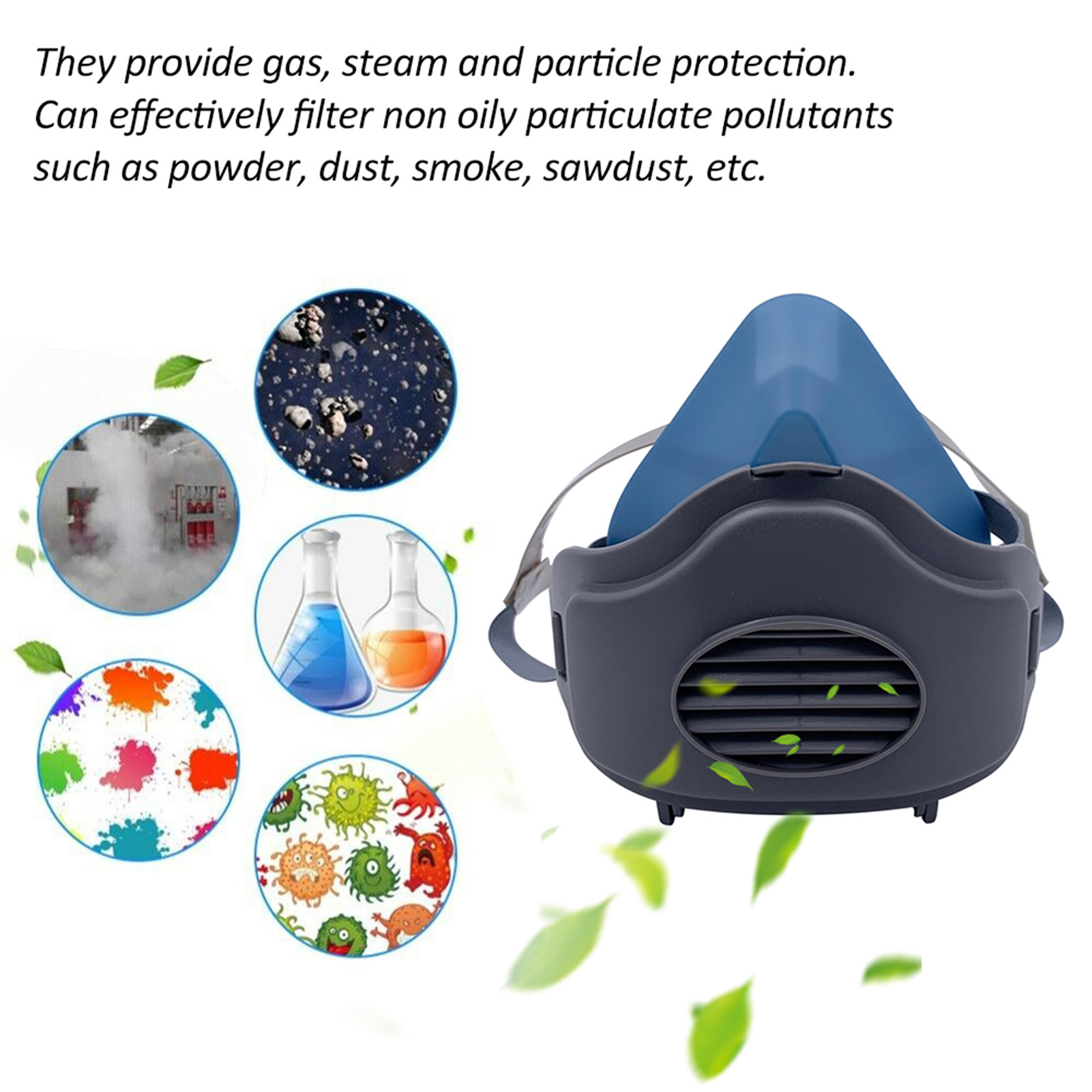 3200 Dust Mask Reusable Half F - Kn95 Respirator Mask บทวิจารณ์และราคา