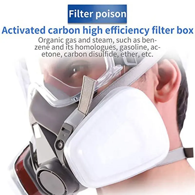 7in1 Gas Proof Half Face Mask  - Respirator Half Face บทวิจารณ์และราคา