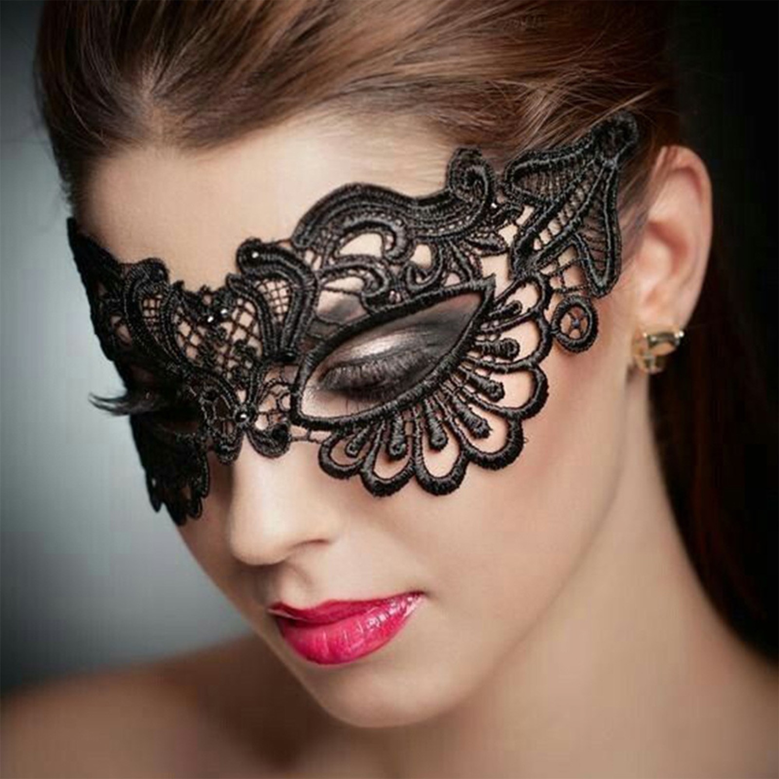 Black Party Mask for Women Hol - Respirator Half Face บทวิจารณ์และราคา