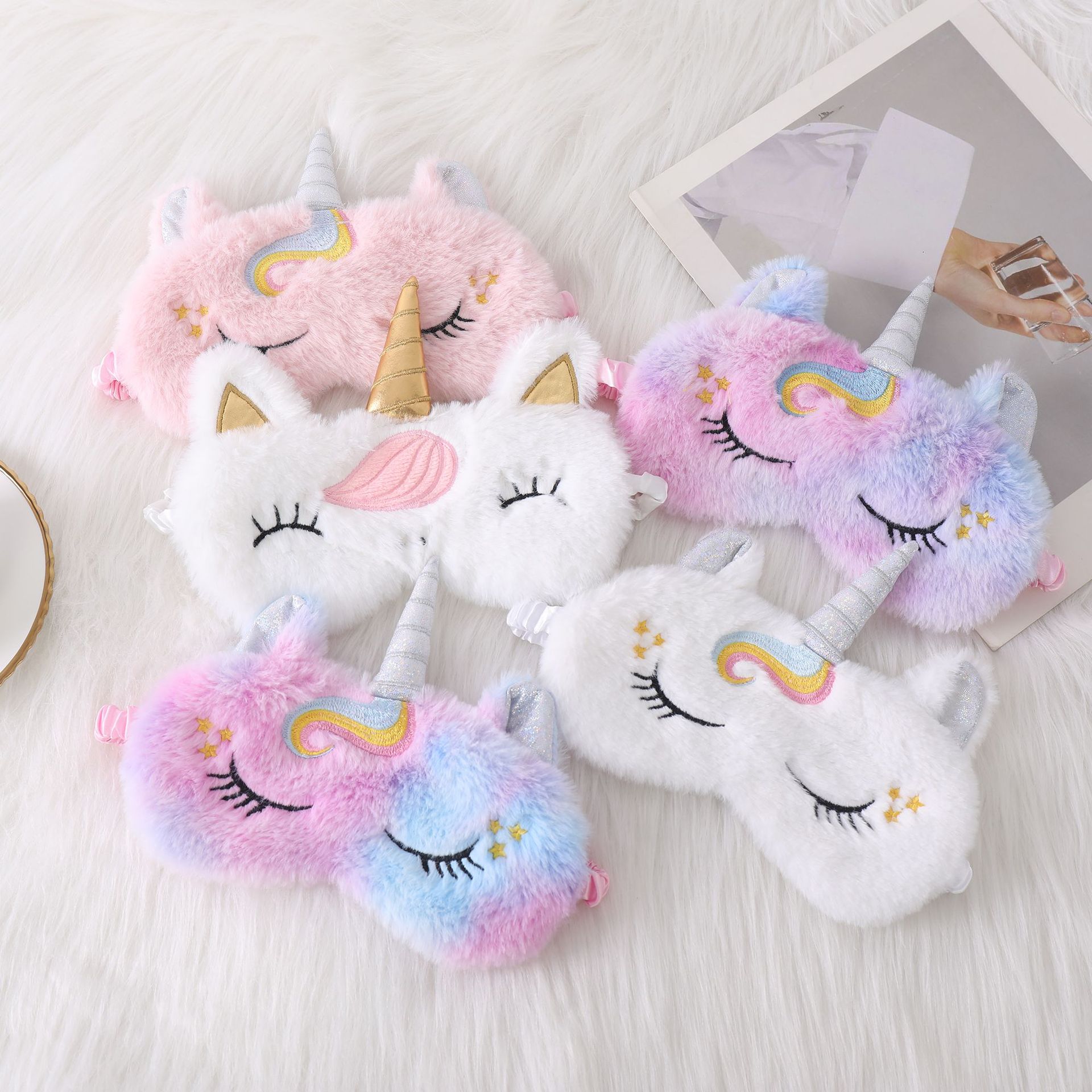 Soft Plush Sleeping Eye Masks  - Kids Face Mask บทวิจารณ์และราคา