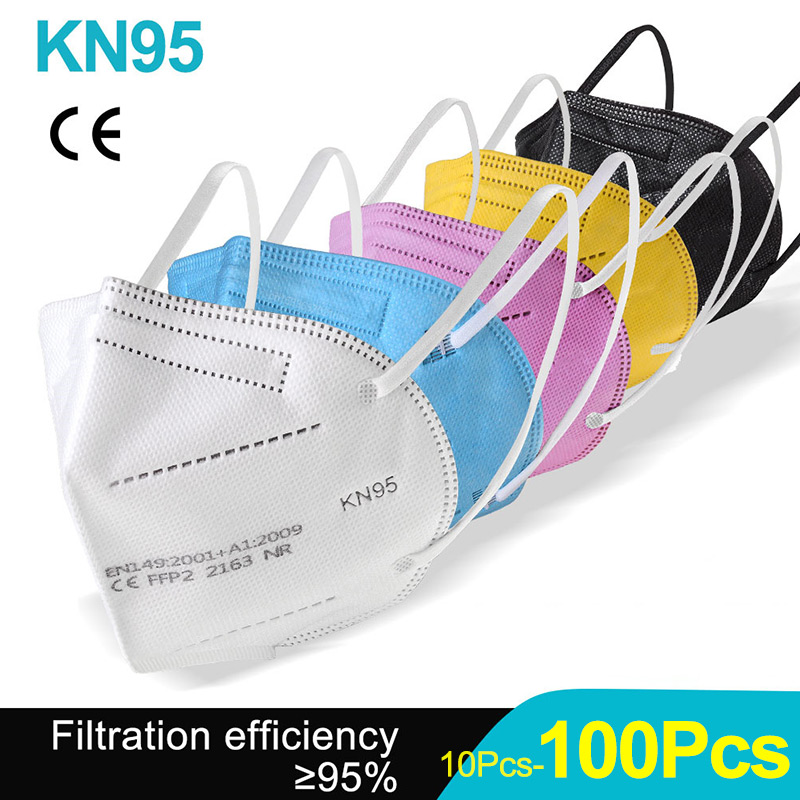 10-100Pcs FFP2 Masks KN95 Masc - Kn95 Respirator Mask บทวิจารณ์และราคา