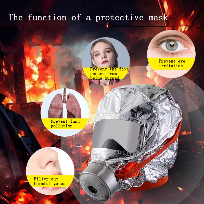 Mask Gas Filtering Self-rescue - Kn95 Respirator Mask บทวิจารณ์และราคา