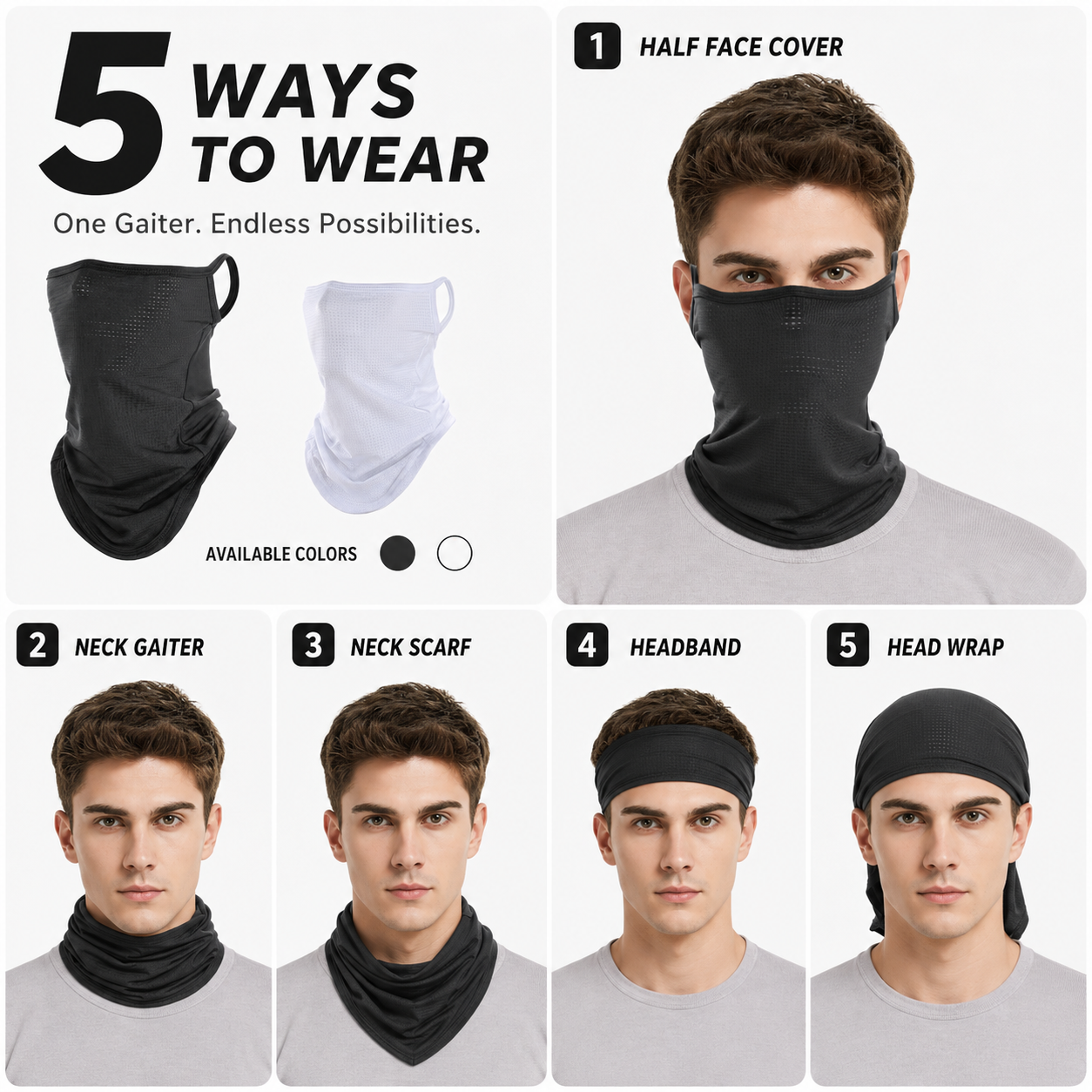 Breathable Quick-Dry Neck Gait - Respirator Half Face บทวิจารณ์และราคา