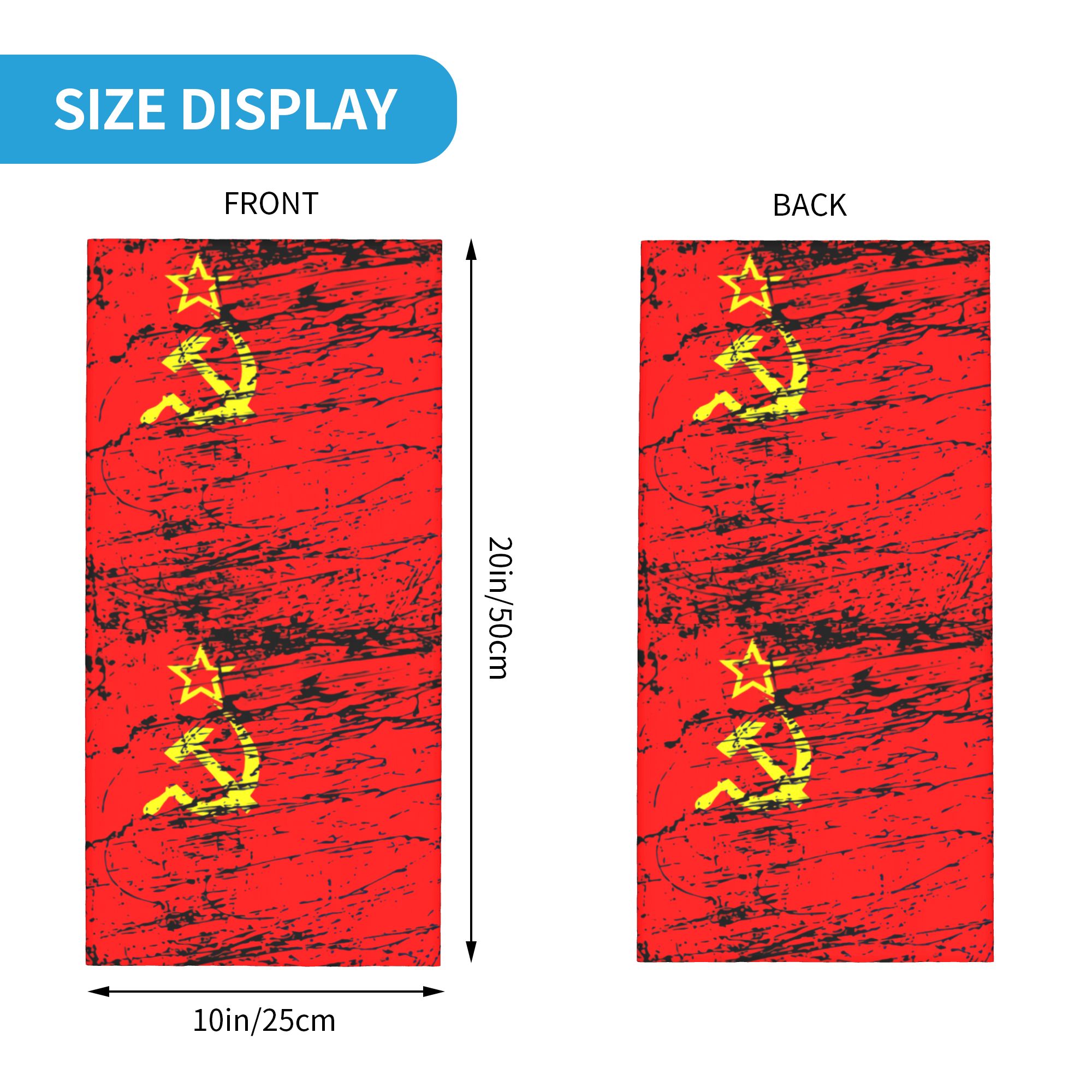 Russian Flag Soviet Union USSR - Neck Gaiter Face Cover บทวิจารณ์และราคา