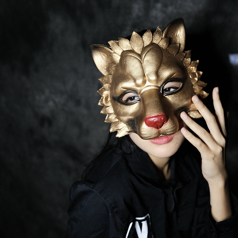 Cosplay Lion Mask PU Half Face - Respirator Half Face บทวิจารณ์และราคา
