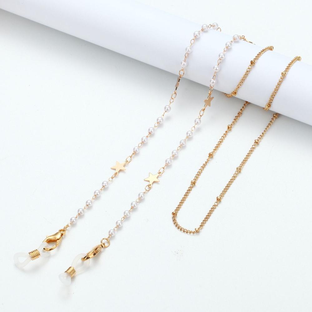 Jewelry Disc Metal Pearl Hangi - Mask Chain Holder บทวิจารณ์และราคา