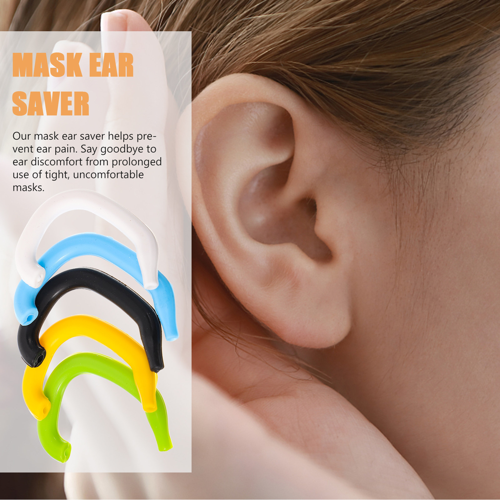 5Pcs Silicone Mask Ear Saver S - Mask Ear Saver Strap บทวิจารณ์และราคา
