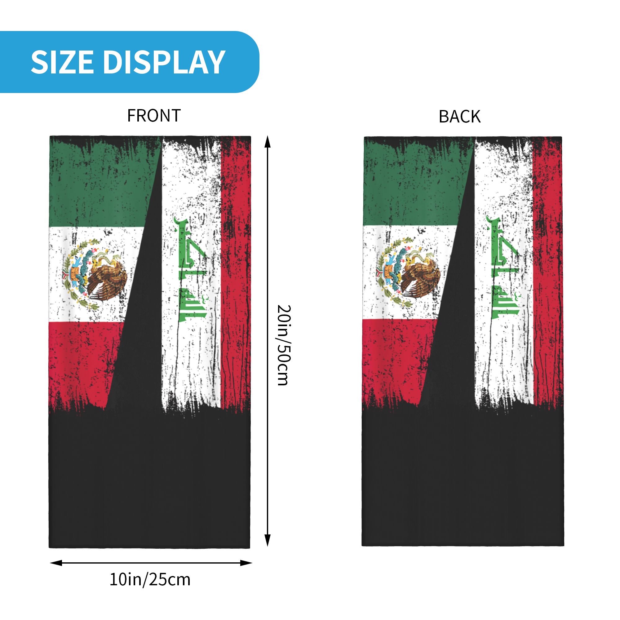 Iraq Flag Merchandise Bandana  - Sports Mask Breathable บทวิจารณ์และราคา