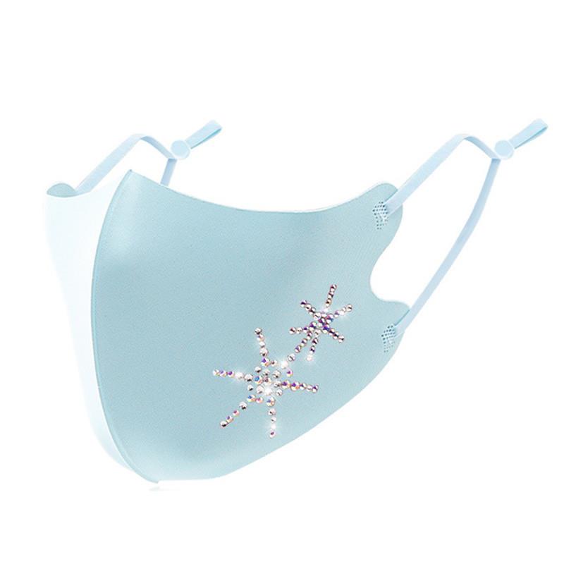 Women's Sparkling Rhinestone F - Cloth Face Mask Washable บทวิจารณ์และราคา