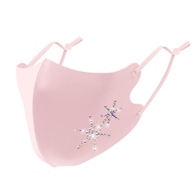 Women's Sparkling Rhinestone F - Cloth Face Mask Washable บทวิจารณ์และราคา
