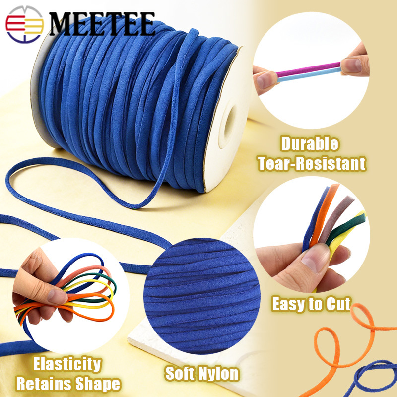 20/30M 3mm 5mm Elastic Cord Ro - Mask Lanyard Adjustable บทวิจารณ์และราคา