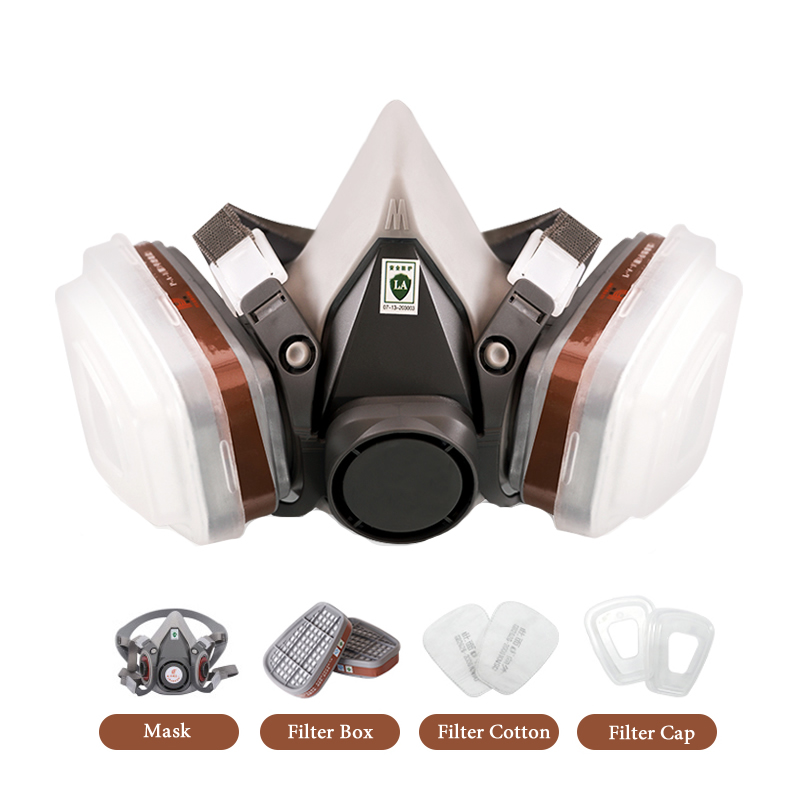 Half Face 6200 Dust Gas Mask C - Dust Mask Construction บทวิจารณ์และราคา