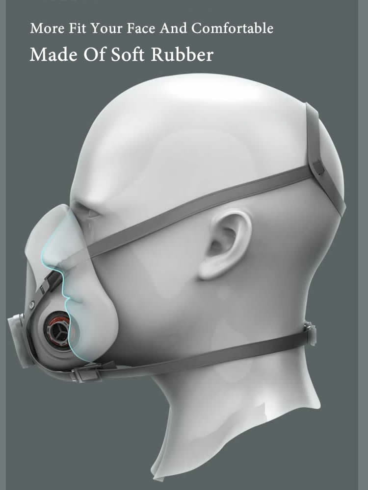 Half Face 6200 Dust Gas Mask C - Dust Mask Construction บทวิจารณ์และราคา