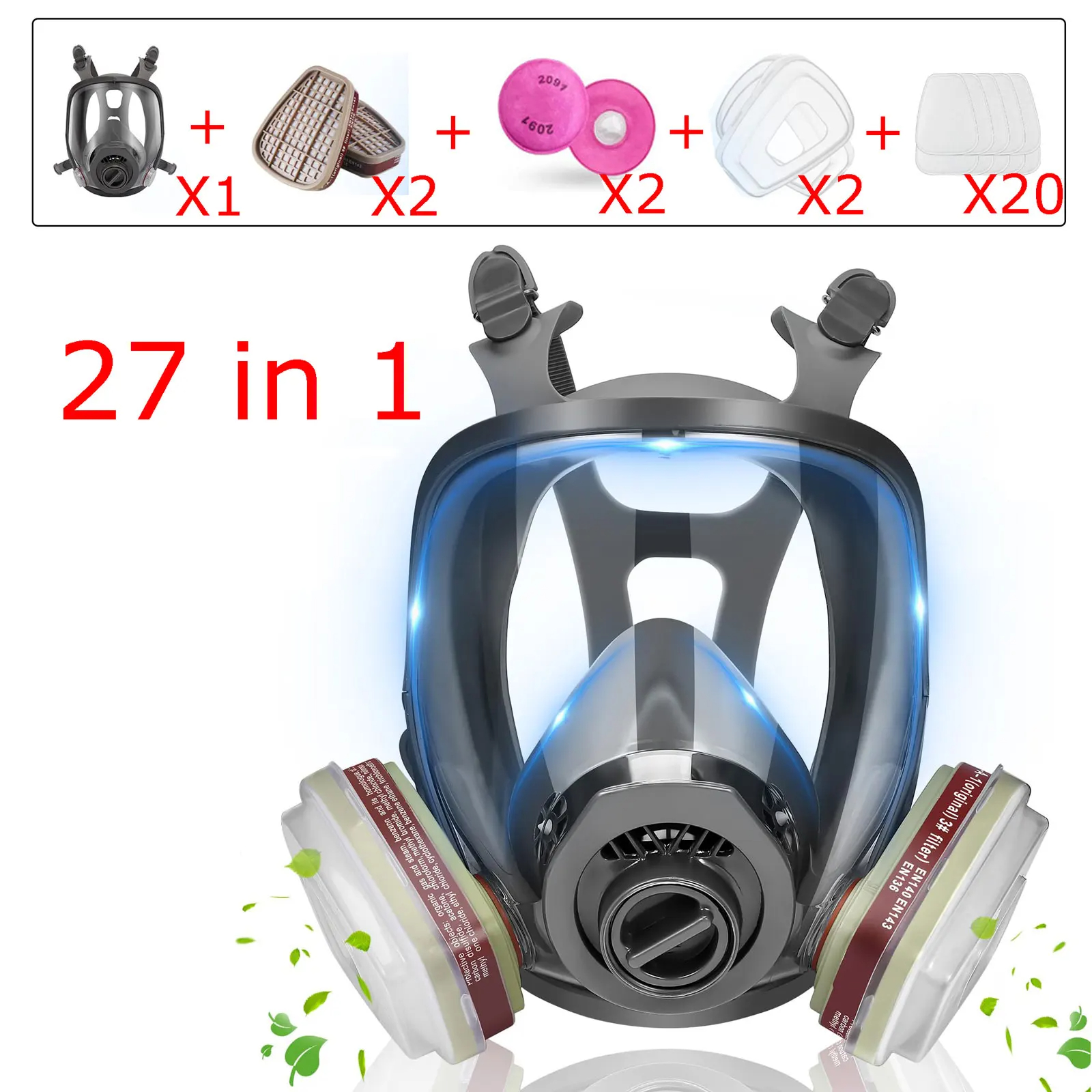 Full Face Gas Masks Survival C - Dust Mask Construction บทวิจารณ์และราคา