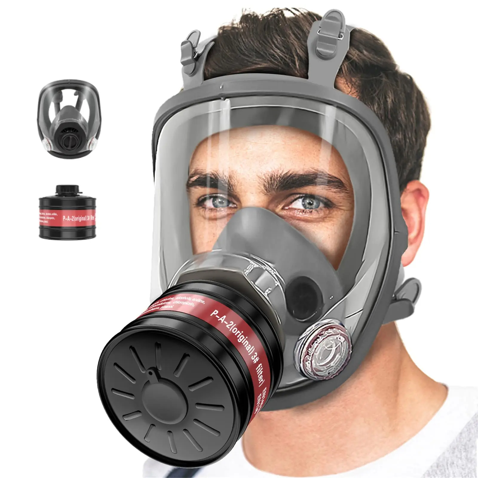 Full Face Gas Masks Survival C - Dust Mask Construction บทวิจารณ์และราคา