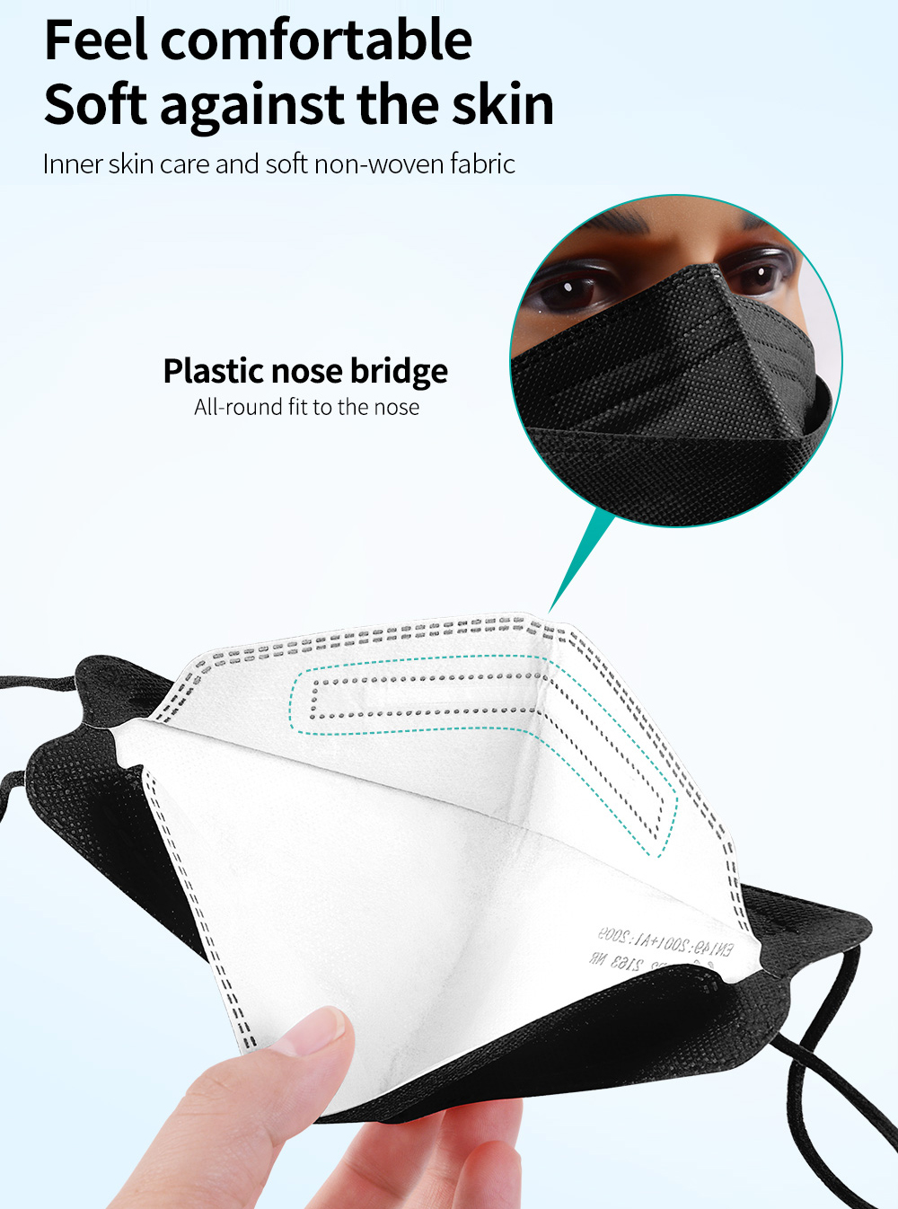 fpp2 CE Protective maske anti  - Kn95 Respirator Mask บทวิจารณ์และราคา