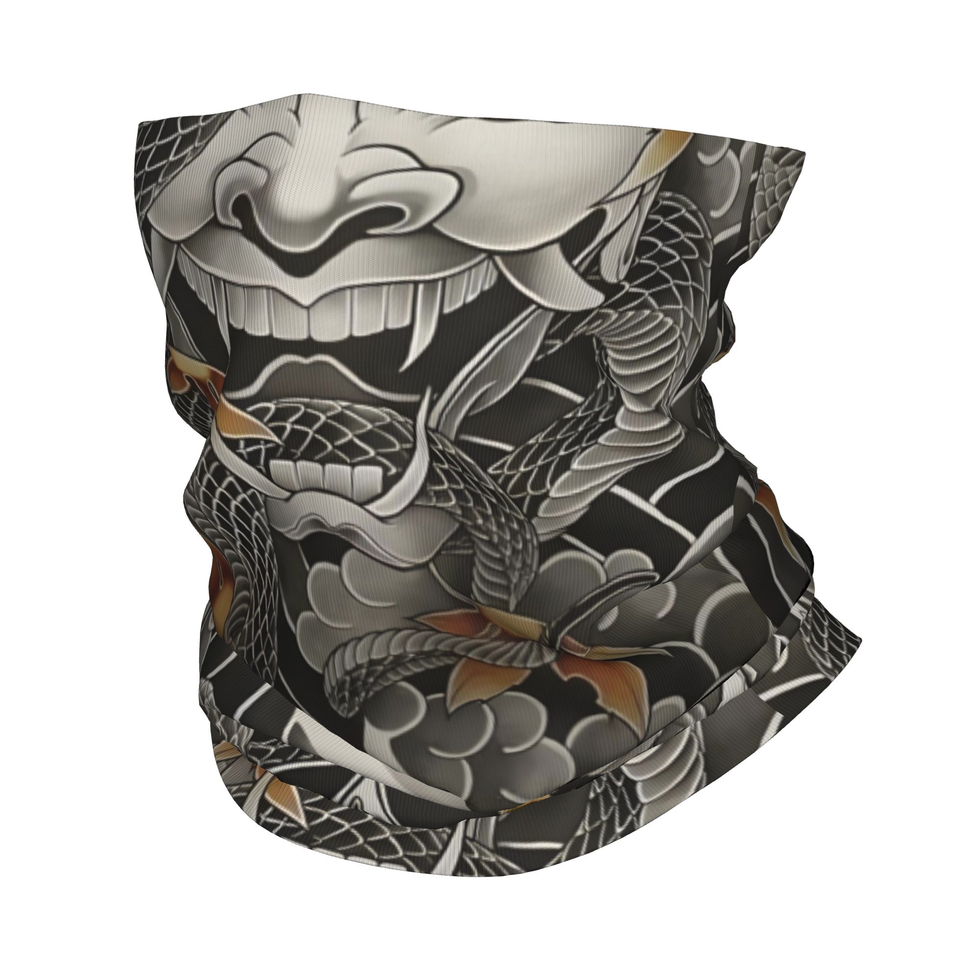Custom Samurai Oni Demon Banda - Neck Gaiter Face Cover บทวิจารณ์และราคา