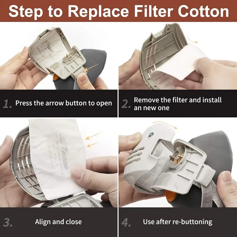 Dust Mask +20pcs Filter Cotton - Dust Mask Construction บทวิจารณ์และราคา