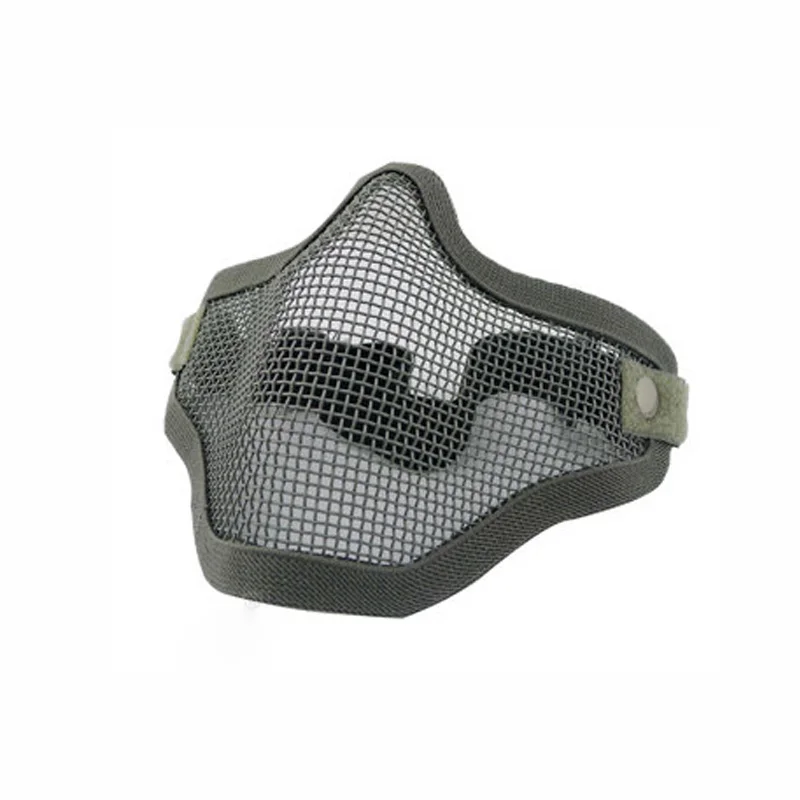 Tactical Paintball Mask Steel  - Respirator Half Face บทวิจารณ์และราคา