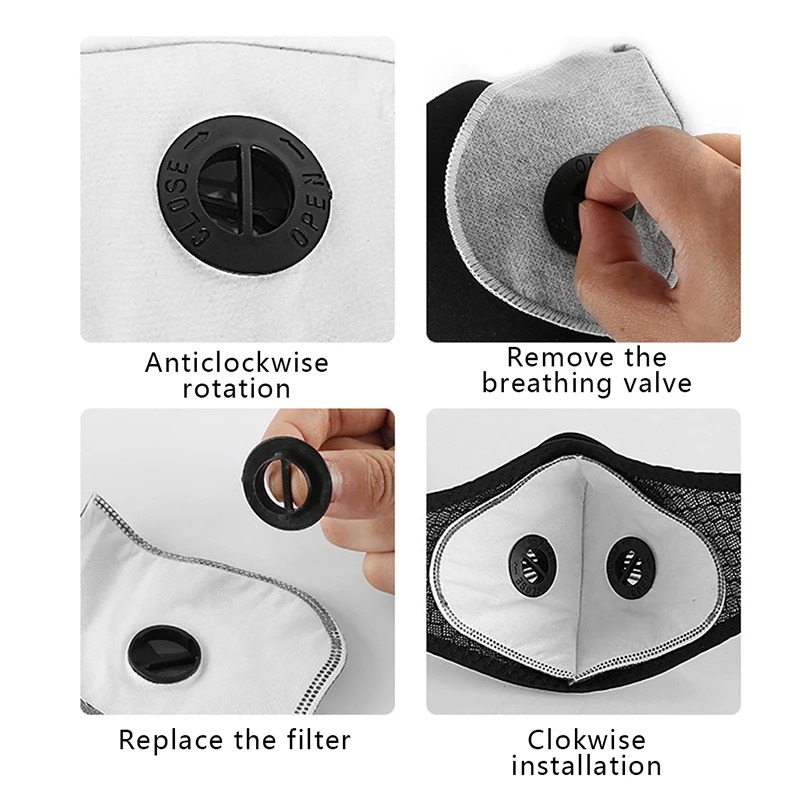 Cycling Dustproof PM2.5 Active - Dust Mask Construction บทวิจารณ์และราคา