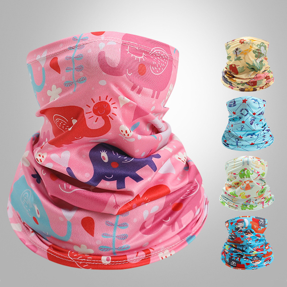 Kids Neck Cover Cute Ice Silk  - Kids Face Mask บทวิจารณ์และราคา