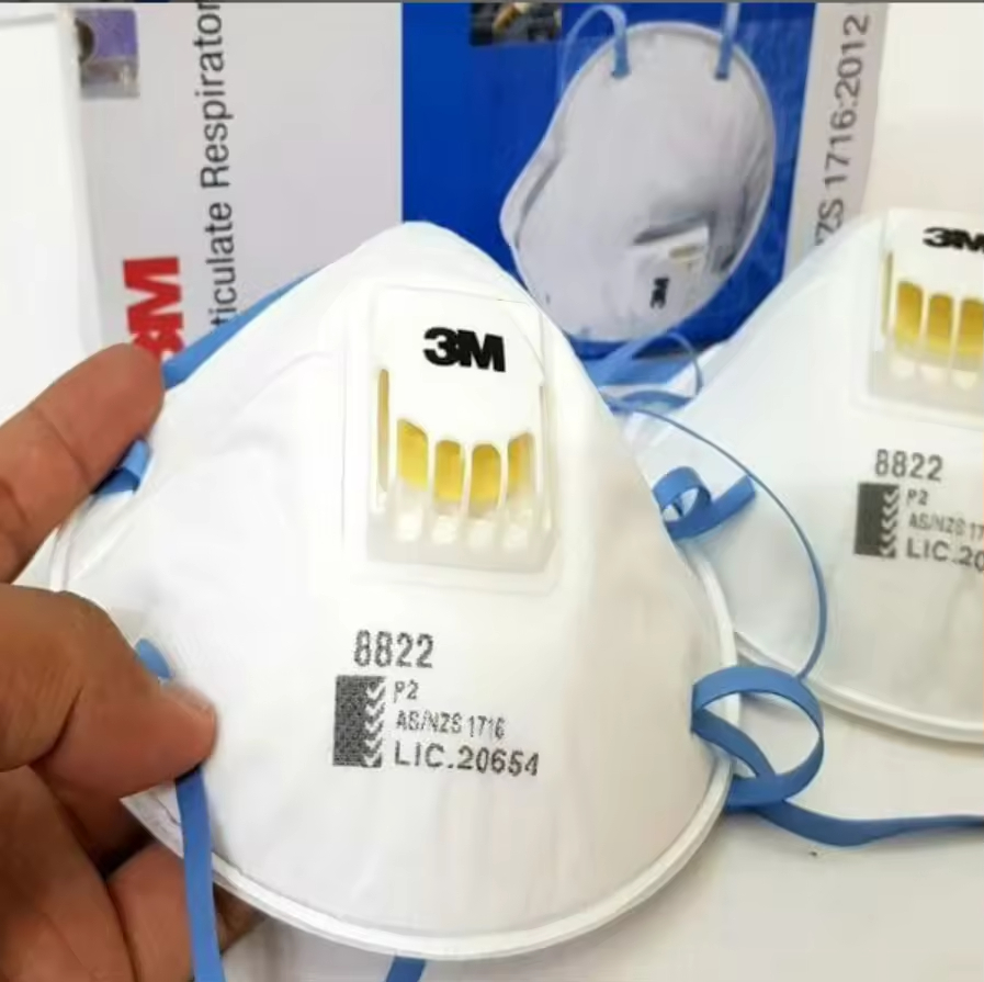3M 8822 Protective Mask Anti P - Dust Mask Construction บทวิจารณ์และราคา