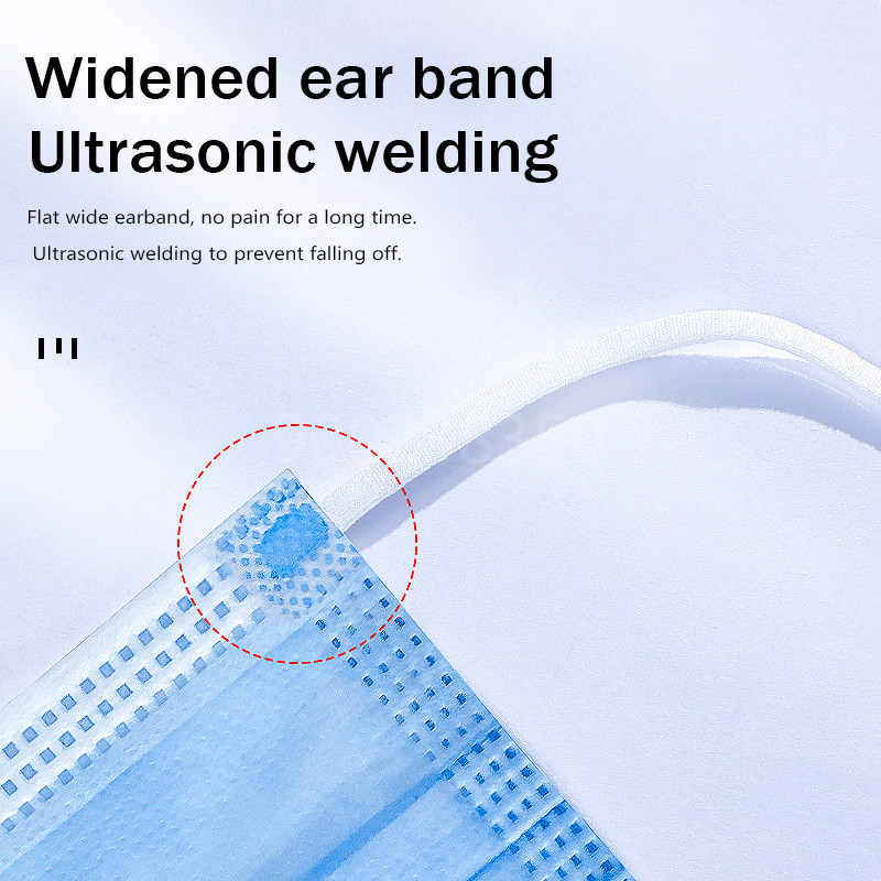 10-500pcs Disposable Adults in - Disposable Mask Blue บทวิจารณ์และราคา